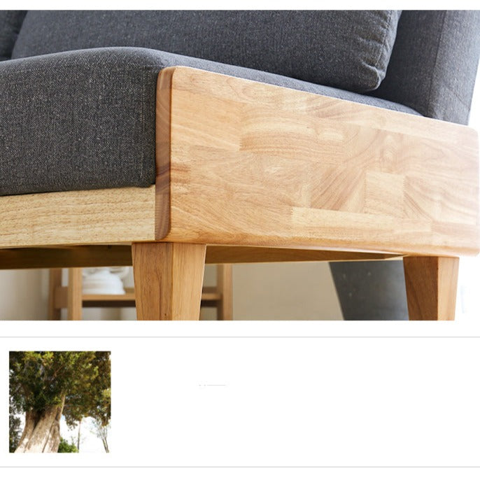 Canapé-lit BROOKLYNN RITZ en bois massif japonais scandinave (6 couleurs)