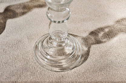 Bougeoir en verre Buran - Transparent