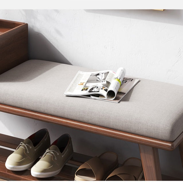 Tabouret à chaussures en bois massif CASSIDY BELAIR