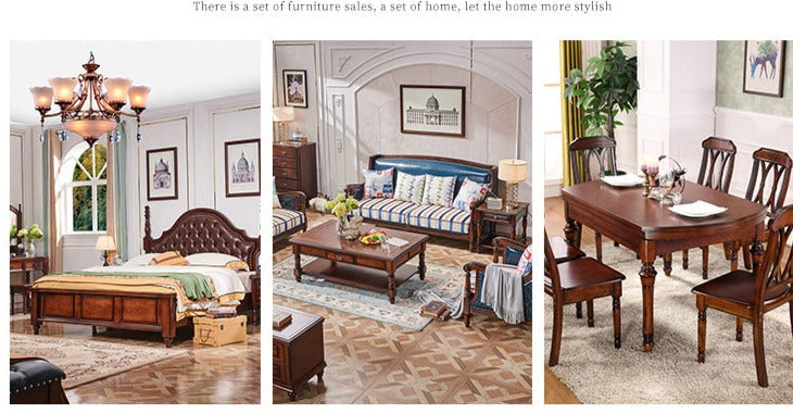 Coiffeuse CHARLOTTE Hilton American Country avec miroir 