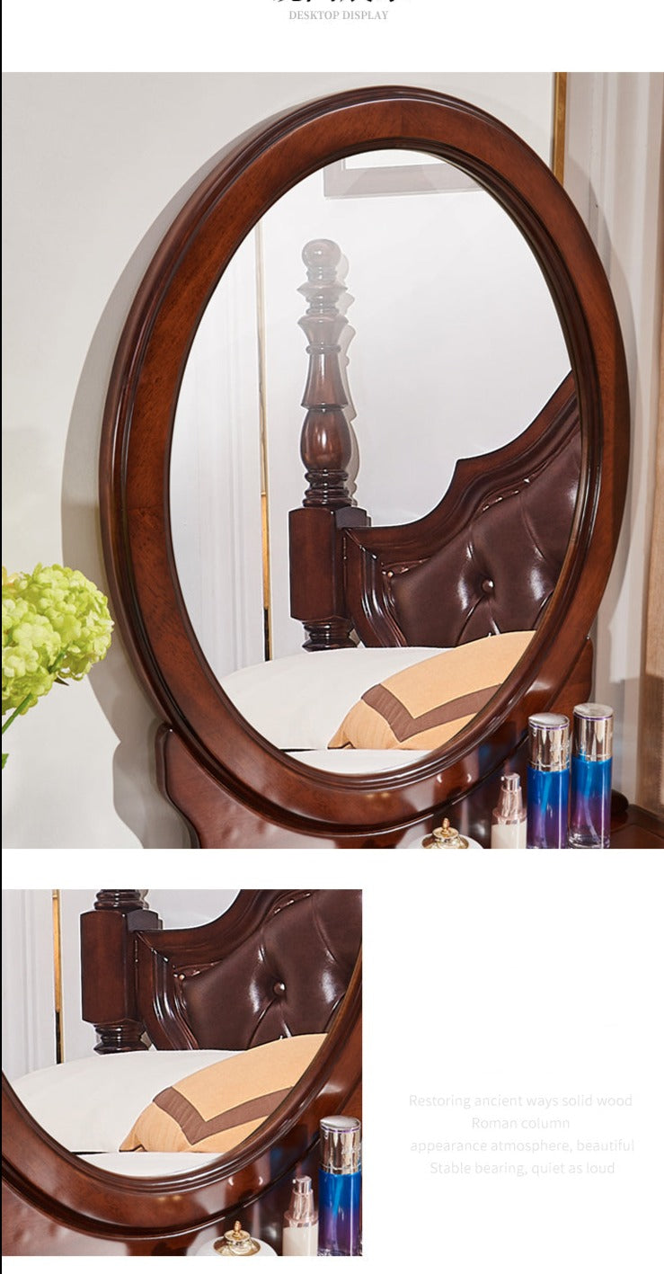 Coiffeuse CHARLOTTE Hilton American Country avec miroir 