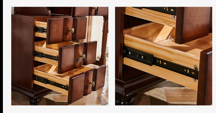 Coiffeuse CHARLOTTE Hilton American Country avec miroir 