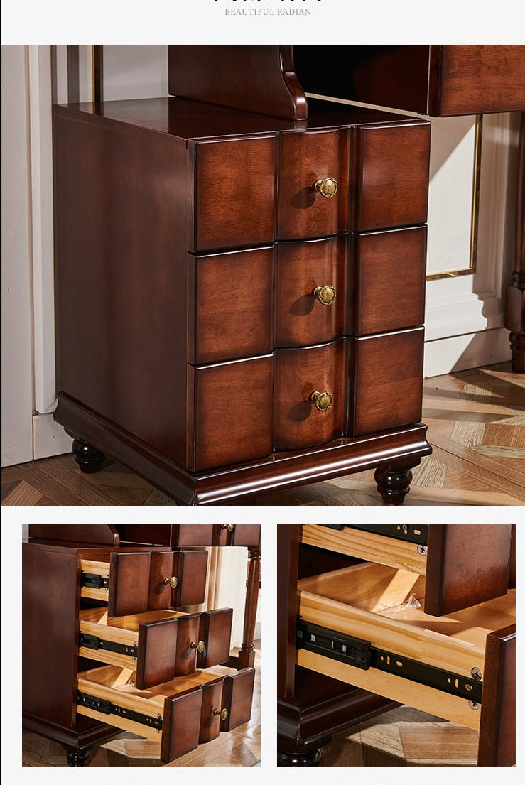 Coiffeuse CHARLOTTE Hilton American Country avec miroir 