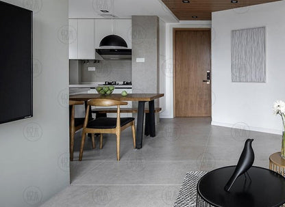 Ensemble table à manger et/ou chaise/banc en fer forgé et bois massif de style rétro nordique COOPER