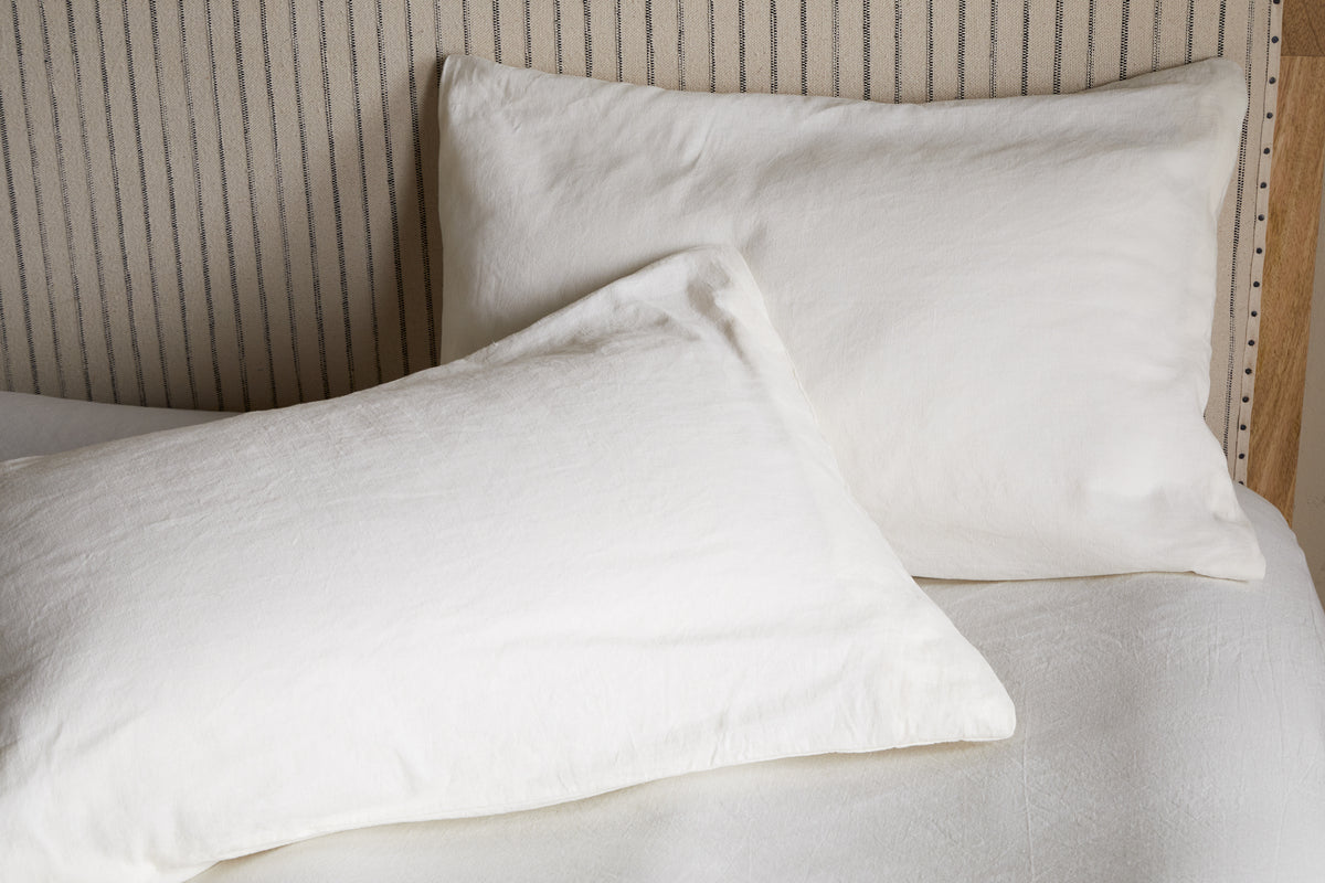 Taies d'oreiller Cela Hemp &amp; Cotton Housewife - Naturel