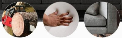 CYRILO Canapé en cuir italien de style industriel minimaliste nordique en tissu latex léger de luxe