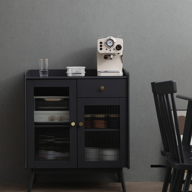 Buffet en bois massif scandinave Catalina MARRIOTT (4 couleurs, noyer, gris, noir, blanc) 