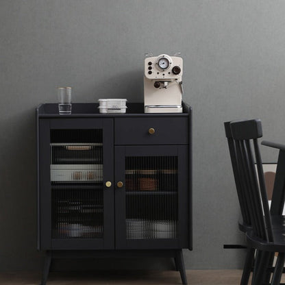 Buffet en bois massif scandinave Catalina MARRIOTT (4 couleurs, noyer, gris, noir, blanc) 
