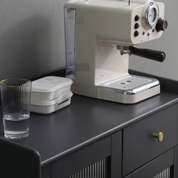 Buffet en bois massif scandinave Catalina MARRIOTT (4 couleurs, noyer, gris, noir, blanc) 