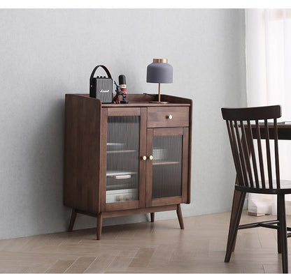 Buffet en bois massif scandinave Catalina MARRIOTT (4 couleurs, noyer, gris, noir, blanc) 