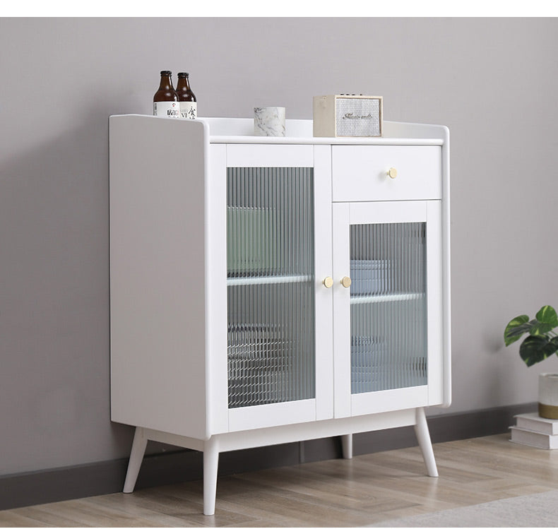Buffet en bois massif scandinave Catalina MARRIOTT (4 couleurs, noyer, gris, noir, blanc) 