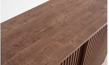 Meuble TV Catherine MARRIOTT en bois massif scandinave (couleur noyer, naturel)