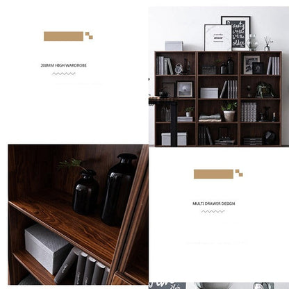 Christina NEW YORK HILTON Bibliothèque scandinave en bois dur massif