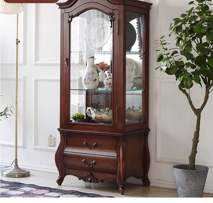 Claire New York Sheraton Meuble console TV / Table basse / Vitrine en verre Américain Moderne 