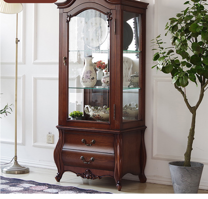 Claire New York Sheraton Meuble console TV / Table basse / Vitrine en verre Américain Moderne 