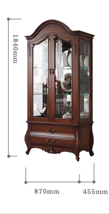 Claire New York Sheraton Meuble console TV / Table basse / Vitrine en verre Américain Moderne 