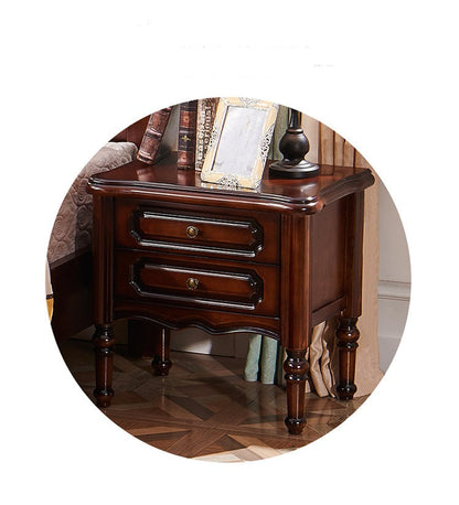 Lit DAISY Boston Hilton avec sculptures (couleur acajou)