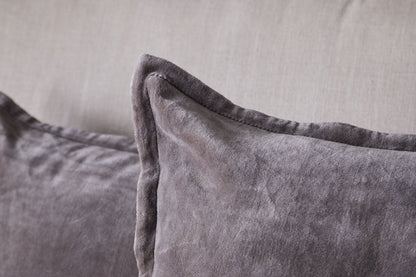 Housse de coussin en velours Dhara - Anthracite