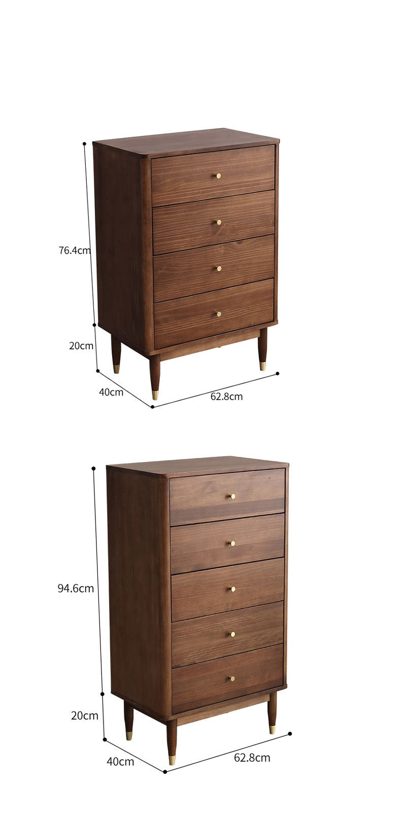 Commode scandinave Danielle SWEDEN (4 couleurs) 
