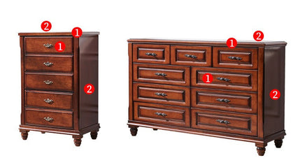 DEAN HILTON American Classic Trois Quatre Cinq Sept Neuf Tiroirs En Bois Massif