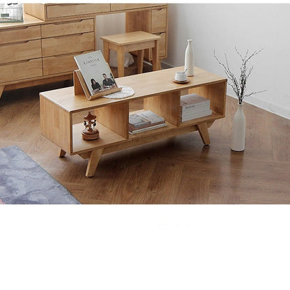 Meuble TV / présentoir Diana NEW YORK HILTON en bois dur nordique (noyer / couleur naturelle) 