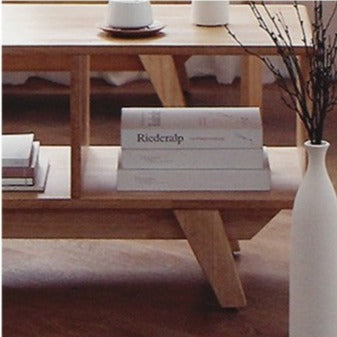 Meuble TV / présentoir Diana NEW YORK HILTON en bois dur nordique (noyer / couleur naturelle) 