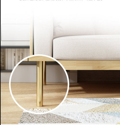 Canapé nordique simple en bois massif ELEANOR (1 à 3 places, 6 couleurs au choix)