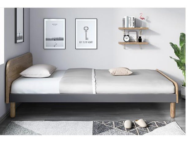 Lit simple / queen en bois massif ELIAS 1 / 1,2 / 1,5 m 