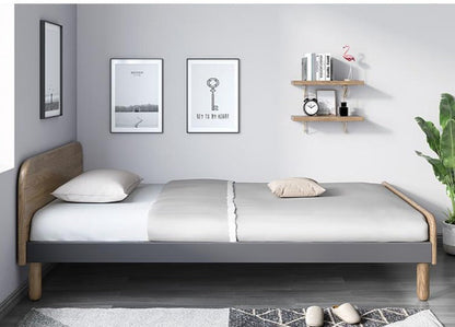 Lit simple / queen en bois massif ELIAS 1 / 1,2 / 1,5 m 