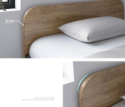 Lit simple / queen en bois massif ELIAS 1 / 1,2 / 1,5 m 