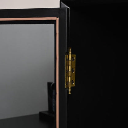 ELLE SWEDEN Bibliothèque en verre et bois massif (4 couleurs, 2 tailles) 