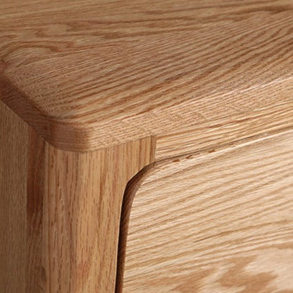 Commode en bois massif EMERSYN HYATT en chêne rouge d'Amérique du Nord (2 couleurs, 6 tailles) 