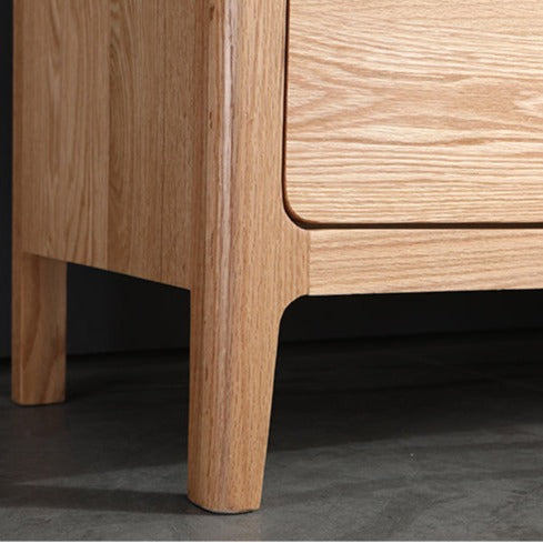 Commode en bois massif EMERSYN HYATT en chêne rouge d'Amérique du Nord (2 couleurs, 6 tailles) 