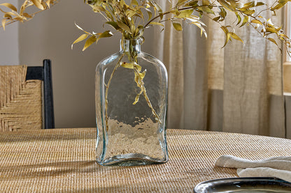 Vase bouteille en verre recyclé Ellam - Transparent