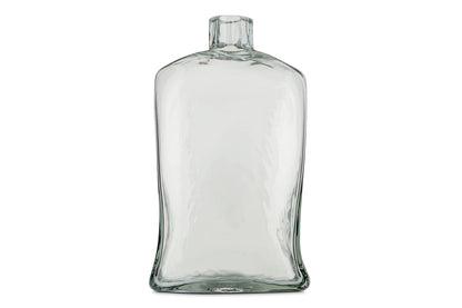 Vase bouteille en verre recyclé Ellam - Transparent