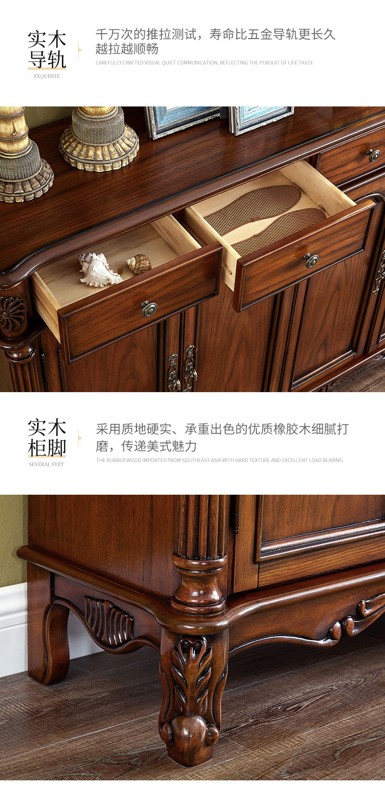 Buffet Emma, ​​meuble de rangement en tissu, vin, chaussures, style américain, 83 à 149 cm (3 tailles, 2 couleurs au choix)