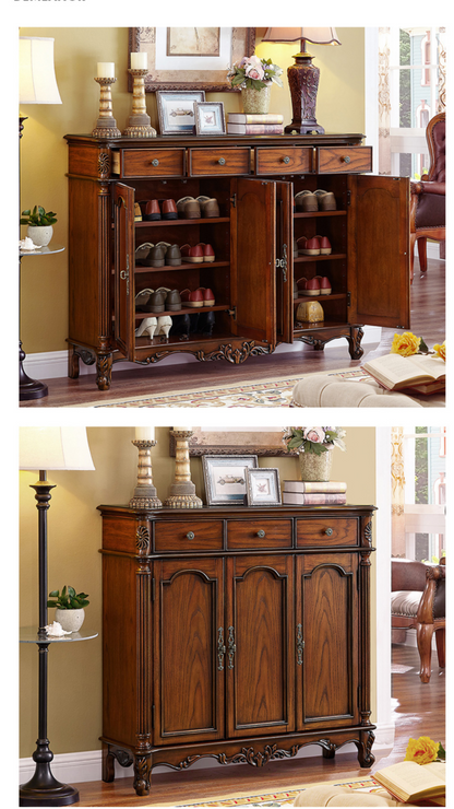 Buffet Emma, ​​meuble de rangement en tissu, vin, chaussures, style américain, 83 à 149 cm (3 tailles, 2 couleurs au choix)