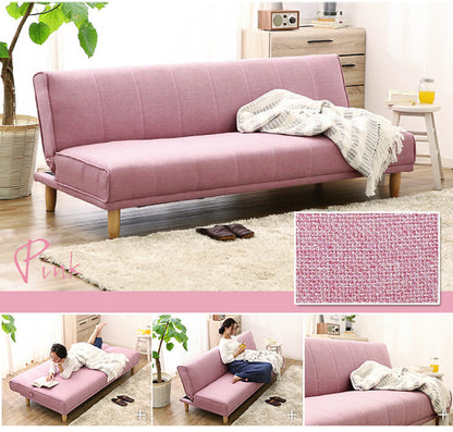 Canapé scandinave japonais EVANGELINE RITZ en bois massif nordique (6 couleurs)