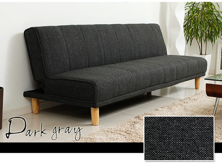 Canapé scandinave japonais EVANGELINE RITZ en bois massif nordique (6 couleurs)