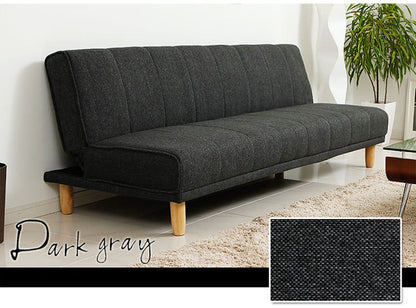 Canapé scandinave japonais EVANGELINE RITZ en bois massif nordique (6 couleurs)