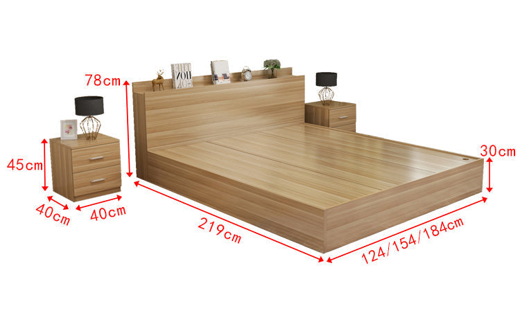 EVERETT LAILA Lit de rangement Tatami Moderne Minimaliste 