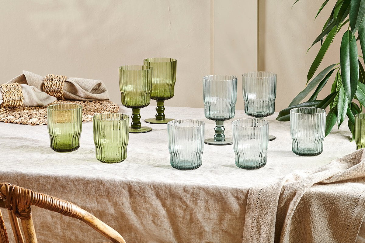 Verre à vin Fali - Olive - (Lot de 4)