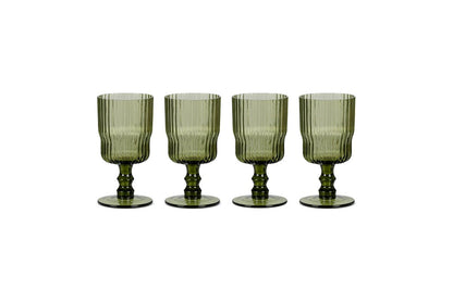 Verre à vin Fali - Olive - (Lot de 4)