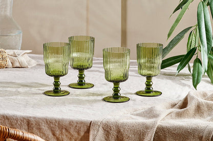 Verre à vin Fali - Olive - (Lot de 4)