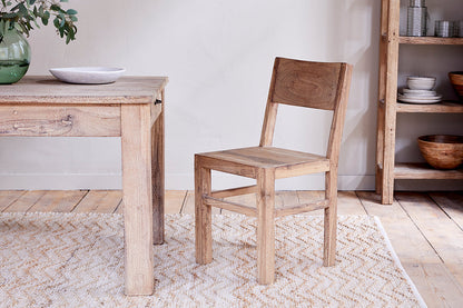 Chaise de salle à manger Fioni en bois recyclé - Naturel