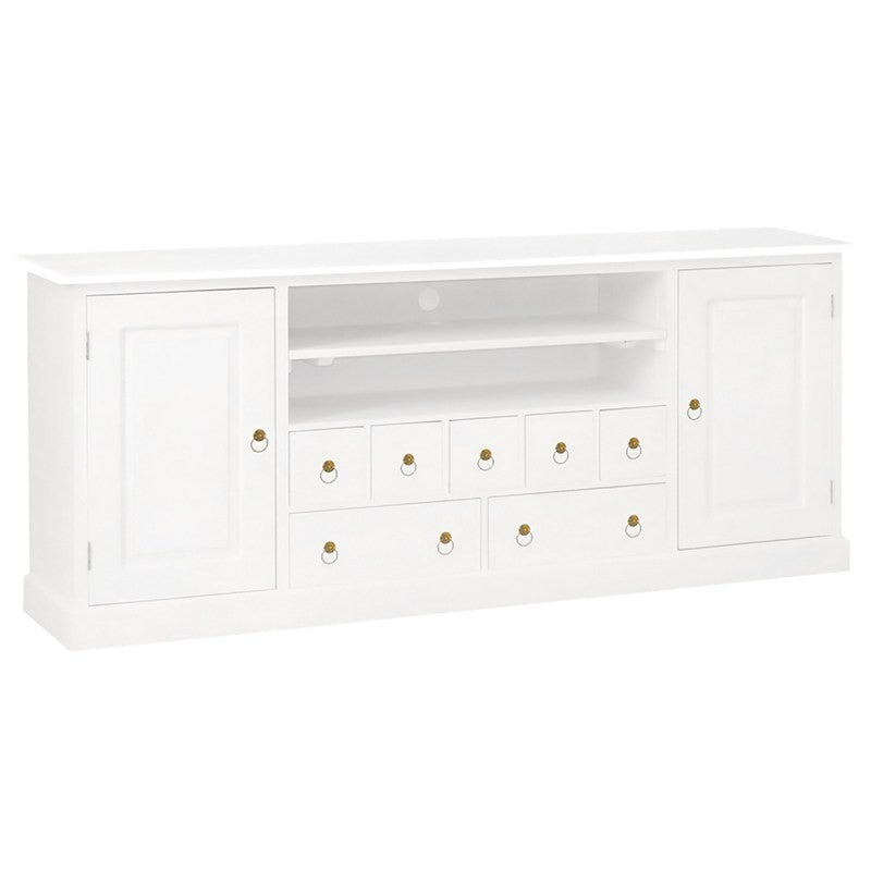 Meuble TV français Theresa 7 tiroirs 187 cm