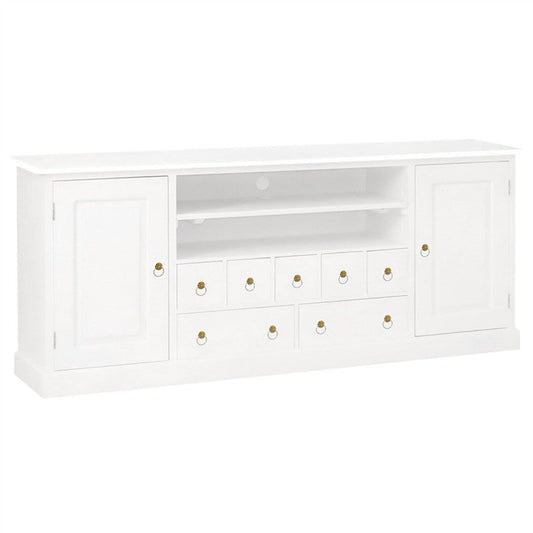 Meuble TV français Theresa 7 tiroirs 187 cm