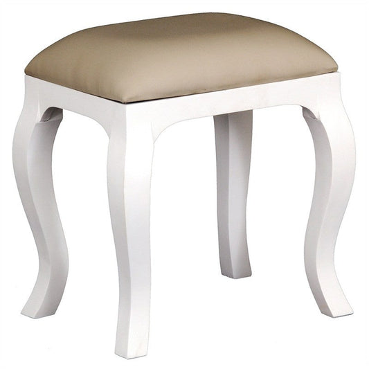 Tabouret de coiffeuse français avec coussin Jennifer