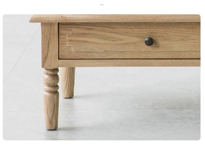 Buffet marocain français GENESIS en bois massif sculpté rétro, meuble console TV 