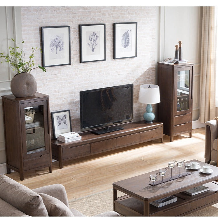 GEORGIA Sweden HILTON Meuble console TV en bois massif